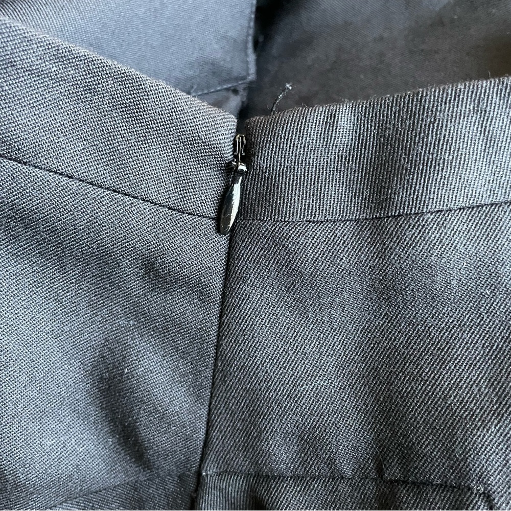 DOLCE & GABBANA Solid Black High-Low Skirt - Picture 9 of 9